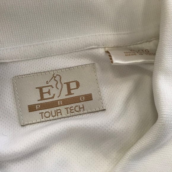 EP PRO TOUR TECH White Collared Polo SZ XL - Picture 5 of 5